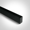 LED magnetinis bėgelis MAXI, juodas, 48V, 3m, 42003/B. Komplektuojamas su 2vnt. užbaigimų ir apsauginiu dangteliu