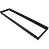 LED panelės LOUVER paviršinio montavimo rinkinys, 120x30cm, juodas