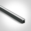 LED paviršinis profilis, juodas, 2m, 7901/B