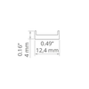 LED profilio dangtelis LIGER-11, matinis, 3m
