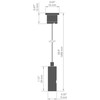 LED profilio pakabinimo rinkinys RD-1, sidabro sp.