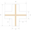 LED profilio PLASTERLED X formos sujungimas
