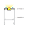 LED profilis COMBO30-03, juodas, 2m