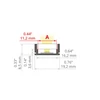 Prescot LED profilis HR-ALU, neanoduoto sidabro sp., 2m