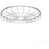 LED UFO šviestuvo ANICA 150W apsauginis tinklelis, plieno sp.