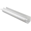 LED užglaistomas profilis su dangteliu ir užbaigimais GASH, baltas, 2m