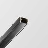 Magnetinės sistemos STICK bėgelio dangtelis, juodas, 1m, 329635