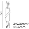 Linijinės sistemos PIPE 3 polių kabelis, 850mm, K2005140N