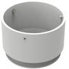 Linijinės sistemos PIPE montavimo elementas, baltas, 1TUB0033B