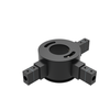 Linijinės sistemos PIPE T formos 90° kampo sujungimas, juodas, K1002144N