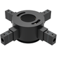Linijinės sistemos PIPE X formos sujungimas, juodas, K1002145N