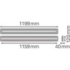 Pakabinamas šviestuvas Ledvance Linijinis šviestuvas IndiviLED© DIRECT/INDIRECT 1200 42 W 4000 K