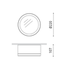 Lubinis šviestuvas 10,5W LED paviršinis šviestuvas STRAM SURFACE, juodu korpusu, 4000K