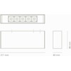 Lubinis šviestuvas 10W LED paviršinis šviestuvas DOT S DOWN, juodas, 3000K, 48˚