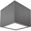 12,5W LED paviršinis lauko šviestuvas KUBIK CEILING, juodas, 4000K, IP44