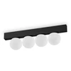 Lubinis šviestuvas Ideal Lux 12W LED paviršinis šviestuvas PING PONG, juodas, 3000K, 313283
