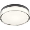 12W LED paviršinis šviestuvas FRISBI, matinės juodos sp., 3000/4000K, IP44, 01-3735