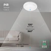 Lubinis šviestuvas 12W LED paviršinis šviestuvas, apvalus, baltas, 6400K, su judesio davikliu, CREE LED chip