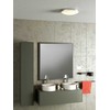 17,5W LED plafonas FIZZ, baltas/chromo sp., 4000K, IP44