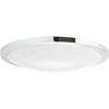 17,5W LED plafonas FIZZ, baltas/chromo sp., 4000K, IP44