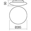 17W LED paviršinis šviestuvas ANTIBA, baltas, 3000K, IP44, 01-2988