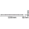 Ledvance 18W LED linijinis šviestuvas DAMP PROOF SENSOR, pilkas, 4000K, 120cm, su judesio davikliu