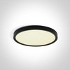 Lubinis šviestuvas 18W LED vidaus plafonas, apvalus, juodas, 2800/3200/4000K, 62006/B/V