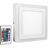 Lubinis šviestuvas Ledvance 19W šviestuvas su nuotoliniu valdymu LED COLOR + Baltas SQ, baltas, 3000K