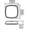 20W LED paviršinis lauko šviestuvas TWILL, baltas, 3000K, IP65, 9537