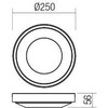 20W LED paviršinis lauko šviestuvas OSIRIS, baltas, 3000K, IP65, 90118