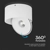 Lubinis šviestuvas V-tac 20W LED paviršinis šviestuvas, baltas, 3000-6400K