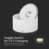 Lubinis šviestuvas V-tac 20W LED paviršinis šviestuvas, baltas, 3000-6400K