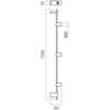Lubinis šviestuvas 20W LED paviršinis šviestuvas KOBE, juodos/kavos sp., 2700K, dimeriuojamas, 01-4213