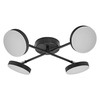 Lubinis šviestuvas 21W LED paviršinis šviestuvas SPOT MOON, juodas, 3000K