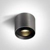 Lubinis šviestuvas 22W paviršinis šviestuvas, metalo pilkos sp., 3000K, 12122D/MG/W