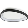 Lubinis šviestuvas Ideal Lux 24W LED paviršinis šviestuvas GEMINI, juodas, 3000K, 328027