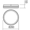 24W LED paviršinis lauko šviestuvas ISOLA, tamsiai pilkas, 3000/4000/6500K, IP54, su judesio davikliu, 90290