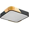 24W LED paviršinis šviestuvas SANTER, medžio/baltos/juodos sp., 3000K