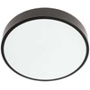 Lubinis šviestuvas 24W LED plafonas KNOB, matinės juodos sp., 3000/6500K