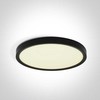 Lubinis šviestuvas 24W LED vidaus plafonas, apvalus, juodas, 2800/3200/4000K, 62006A/B/V
