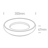 Lubinis šviestuvas 25W LED plafonas, baltas, 3000K, 67402/W/W