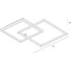 Lubinis šviestuvas Italux 28W LED paviršinis šviestuvas NORIS, juodas, 3000K
