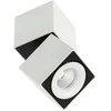Lubinis šviestuvas Netlighting 28W LED paviršinis šviestuvas SEVILLA SQUARE, baltos/juodos sp., 4000K