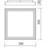 30W LED paviršinis lauko šviestuvas BEZEL, tamsiai rudas, 3000K, IP54, 9191
