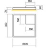 Lubinis šviestuvas 30W LED paviršinis šviestuvas FEBE, juodas, 3000K, dimeriuojamas, 01-2855
