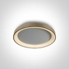 Lubinis šviestuvas 30W LED plafonas, šlifuoto aukso sp., 2700/3000/4000K, dimeriuojamas, 62130L/BGL/V