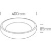Lubinis šviestuvas 30W LED vidaus plafonas, juodas, 2700/3000/4000K, dimeriuojamas, 62134N/B/V