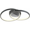Lubinis šviestuvas 33W LED paviršinis šviestuvas ESPIRAL, juodas, 3000K, dimeriuojamas, 01-2680