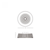 Lubinis šviestuvas 33W LED šviestuvas su 13W ventiliatoriumi, rudas/baltas, 3000/4000/6000K, dimeriuojamas, 23001