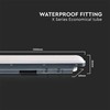 Lubinis šviestuvas V-tac 36W LED linijinis paviršinis šviestuvas X-SERIES, 120cm, 6500K, IP65, su judesio davikliu